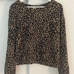 WHiT Cheetah Patterned Sweatshirt